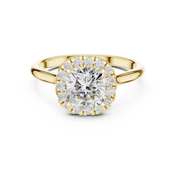 Classic Round Halo Diamond Ring