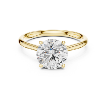 Elegant Split-Shank Solitaire Ring