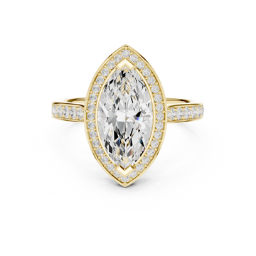 Majestic Marquise Halo Ring