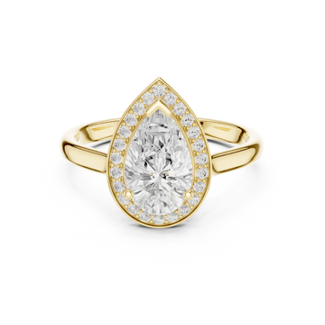 Celestial Pear-shaped Diamond Ring