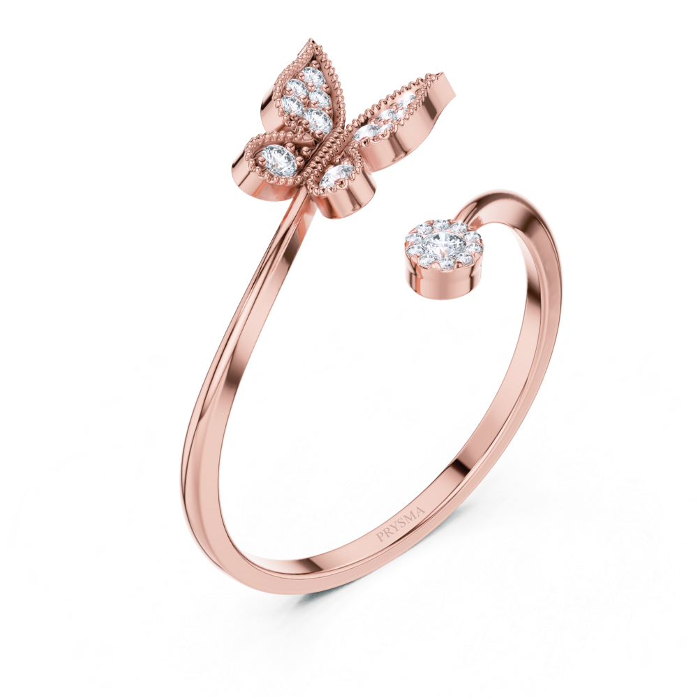 Butterfly Spark Wrap Ring