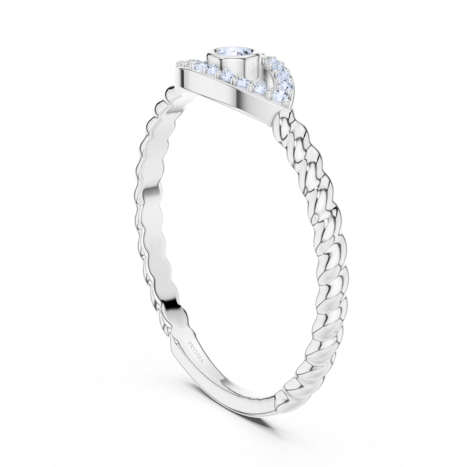Evil Eye Diamond Ring