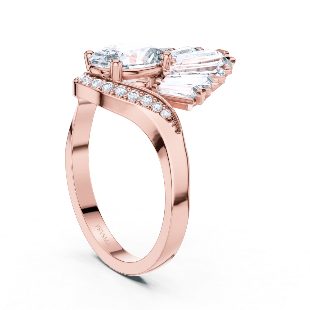 Baguette Crest Ring