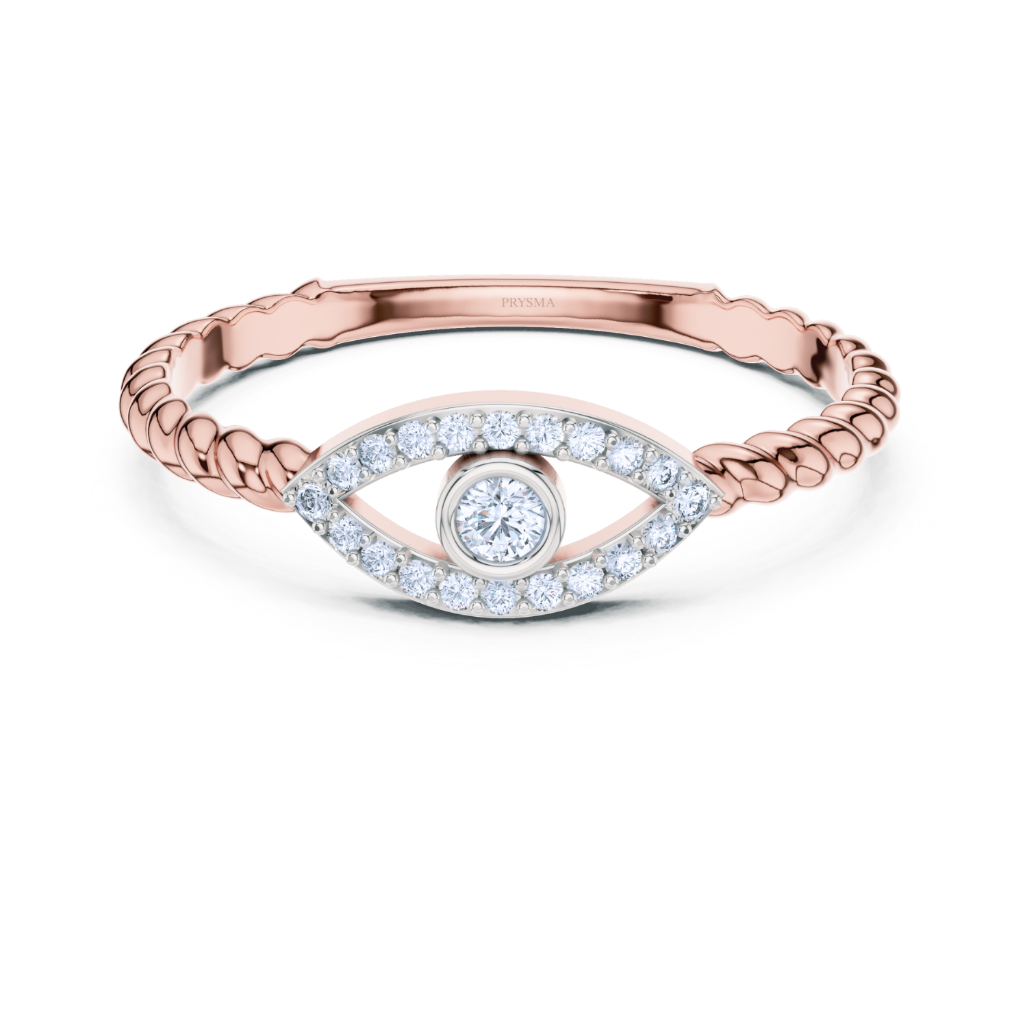 Evil Eye Diamond Ring