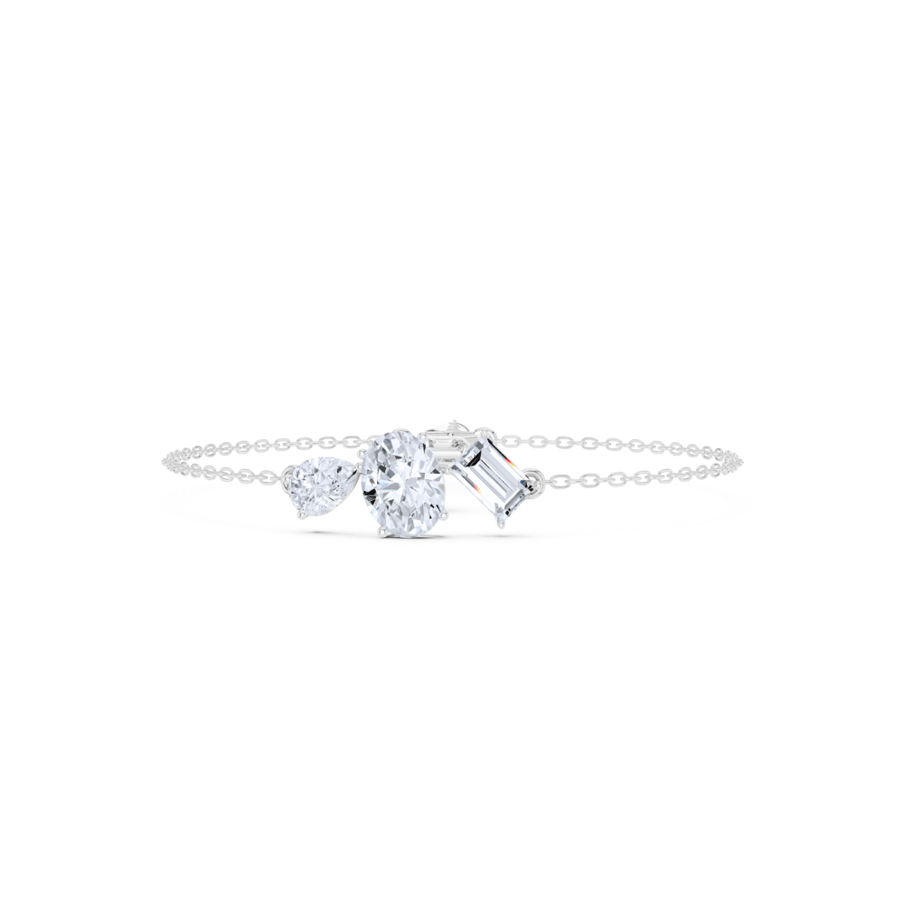 Trio Radiance Mixed-Cut Diamond Bracelet