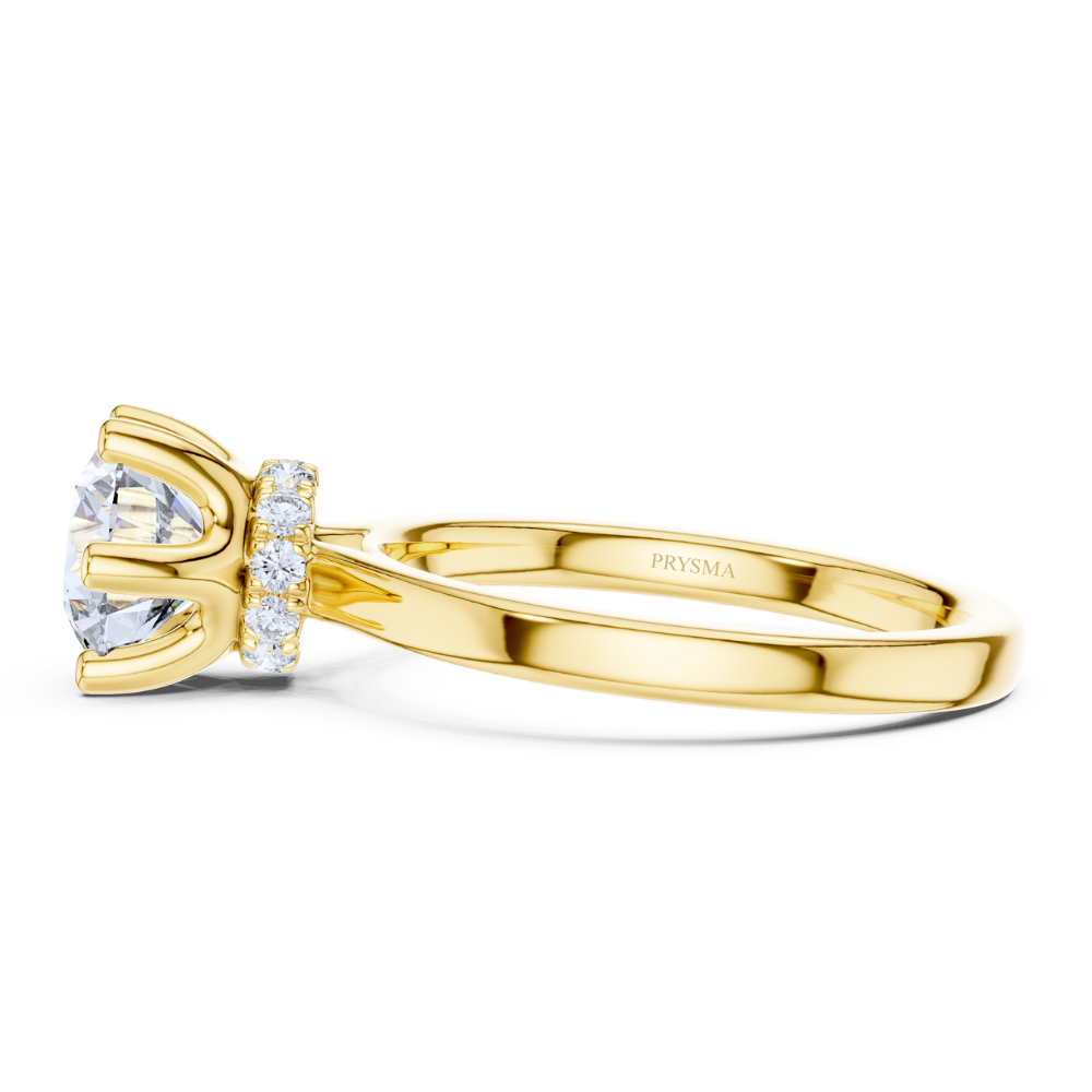 Classic Six-Prong Round Diamond Solitaire Ring
