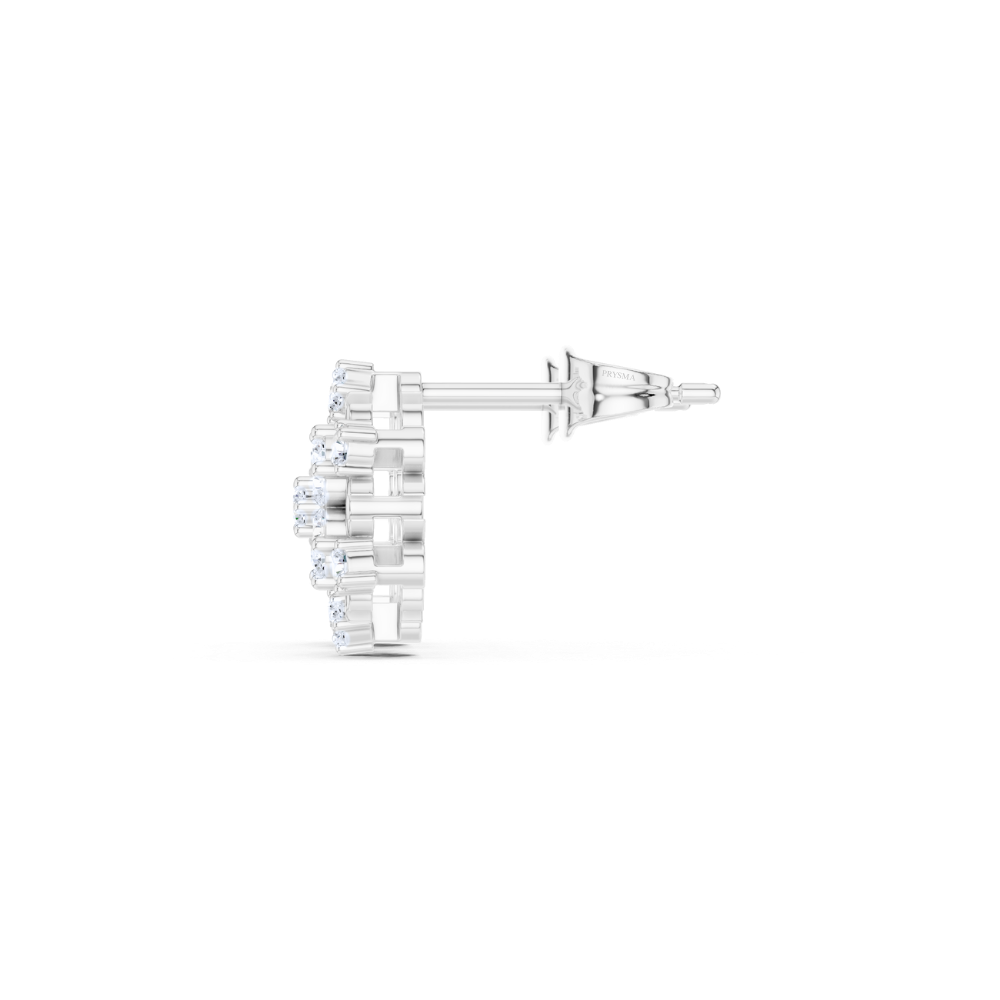 Celestial Bloom Diamond Stud Earrings