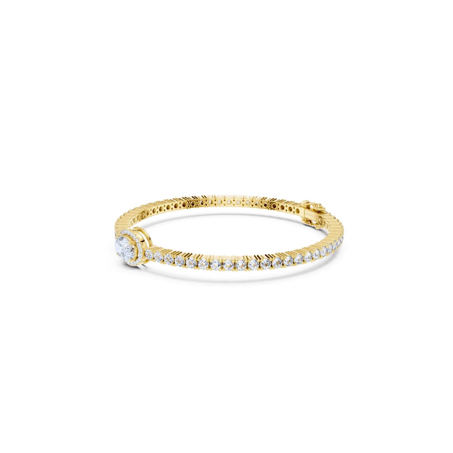 Halo Diamond Tennis Bracelet