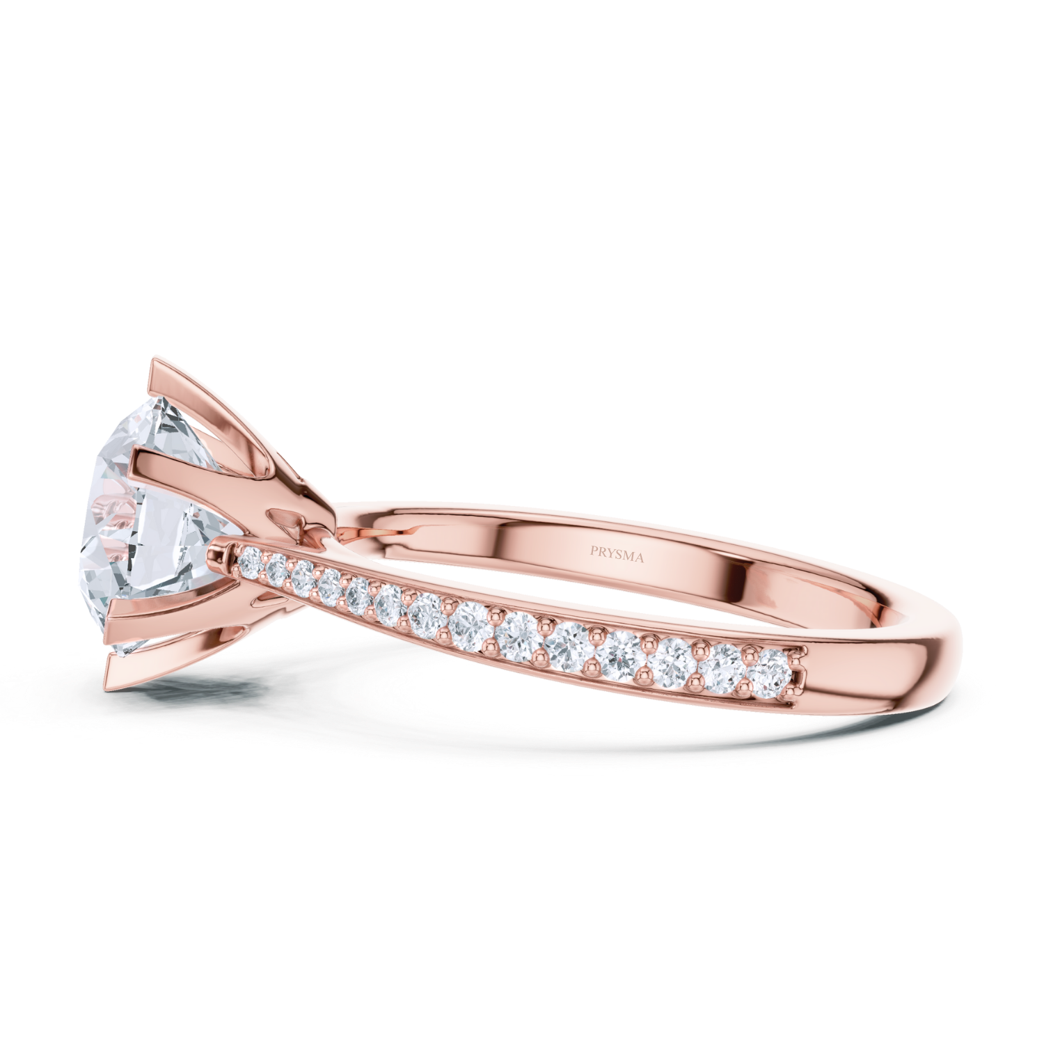 Classic Solitaire Pavé Ring