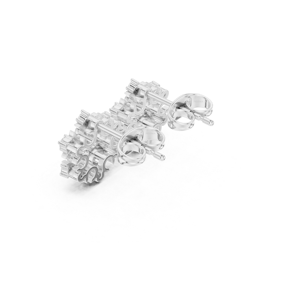 Celestial Bloom Diamond Stud Earrings