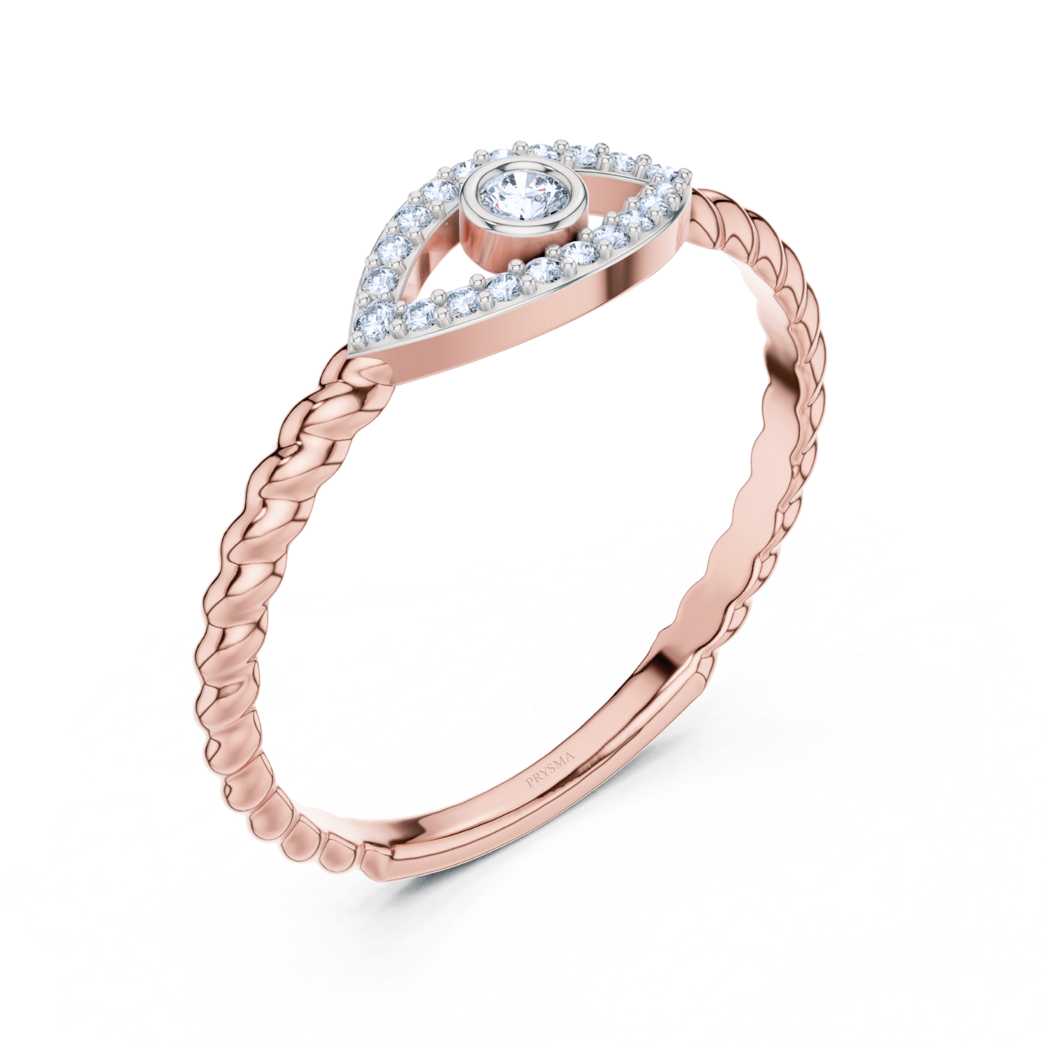 Evil Eye Diamond Ring