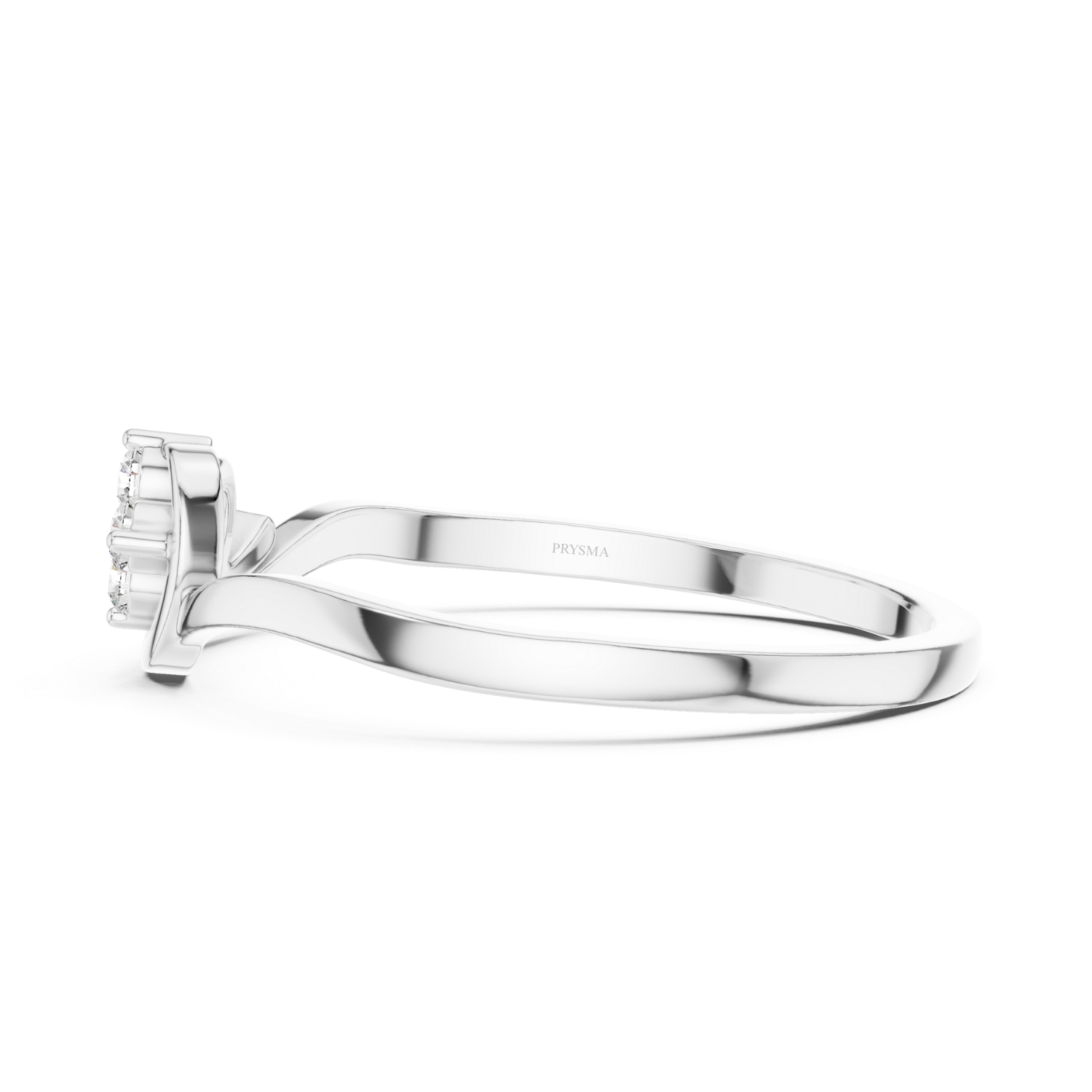 Elegant Twin Spark Heart Ring