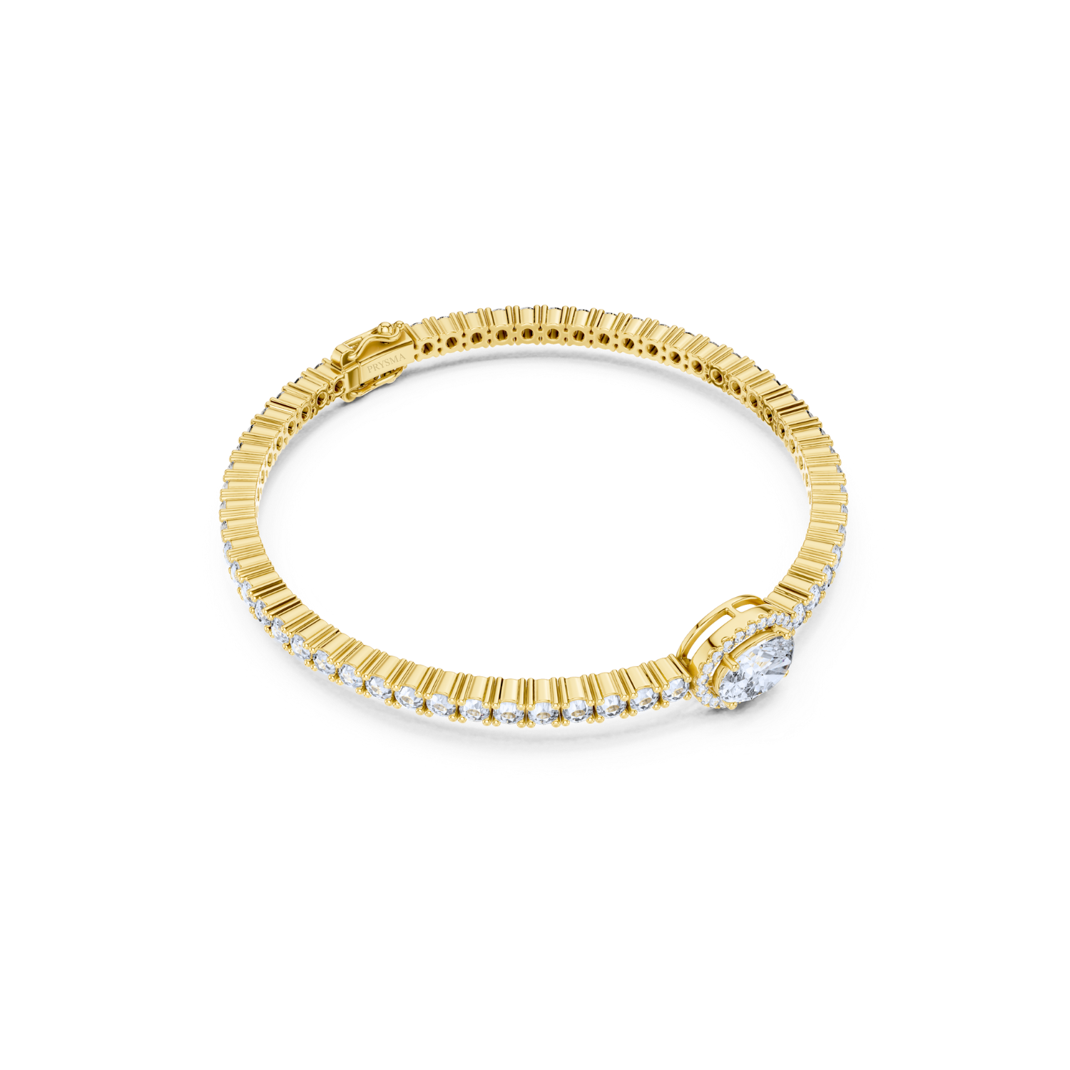 Halo Diamond Tennis Bracelet