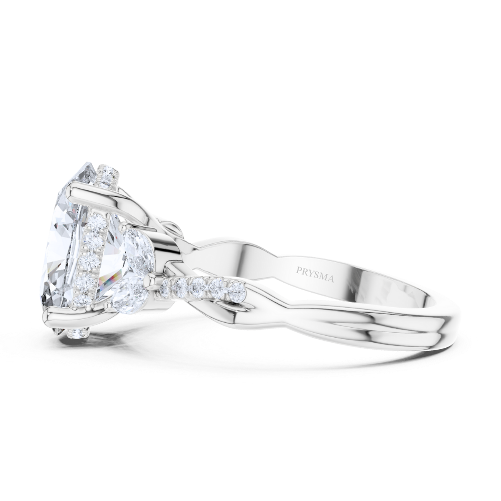 Celestia Oval Marquise Diamond Ring