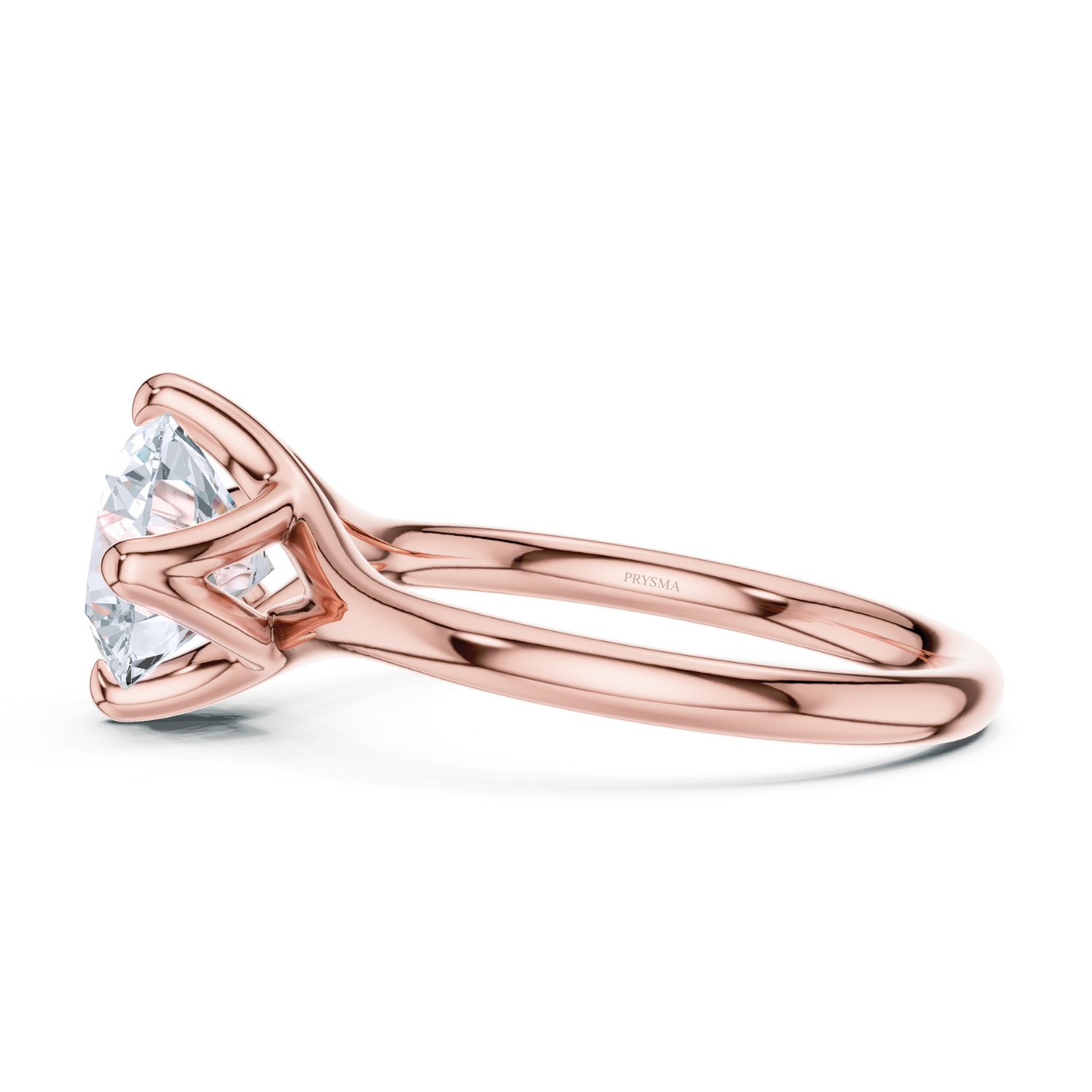 Modern Round Cut Solitaire Ring
