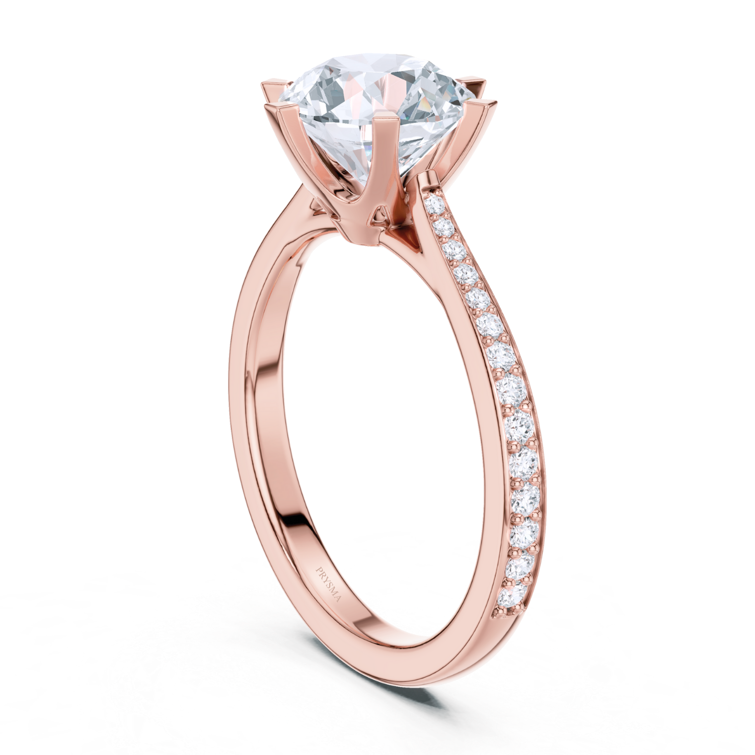Classic Solitaire Pavé Ring