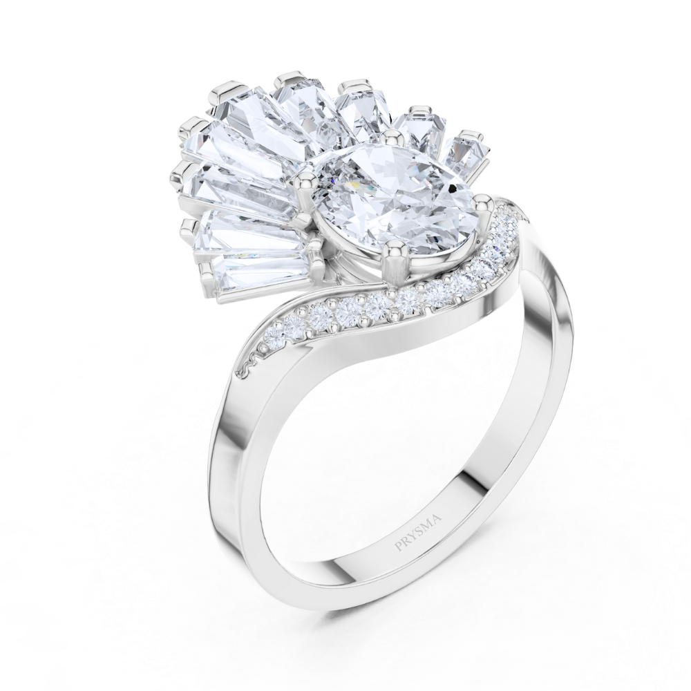 Baguette Crest Ring