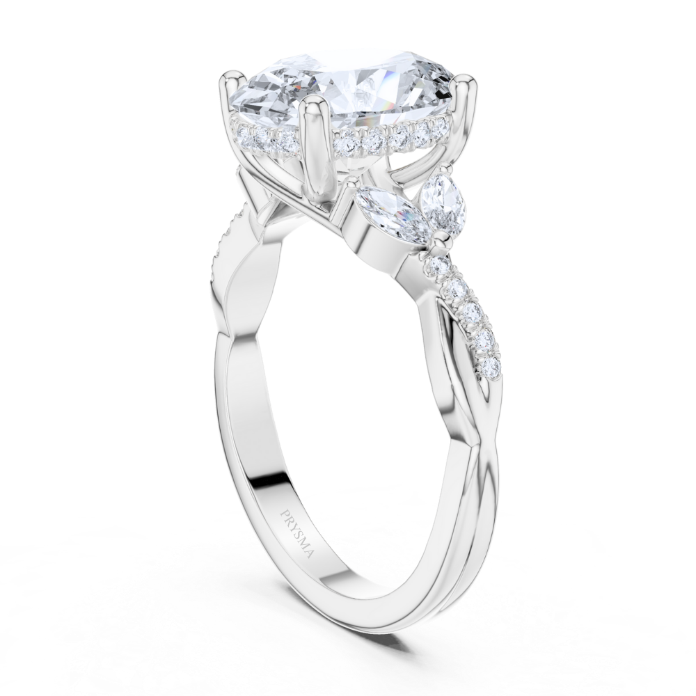 Celestia Oval Marquise Diamond Ring