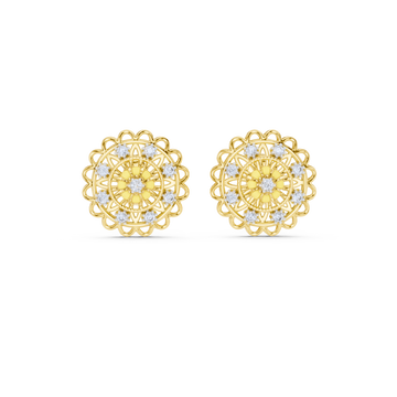 Floral Radiance Stud Earrings