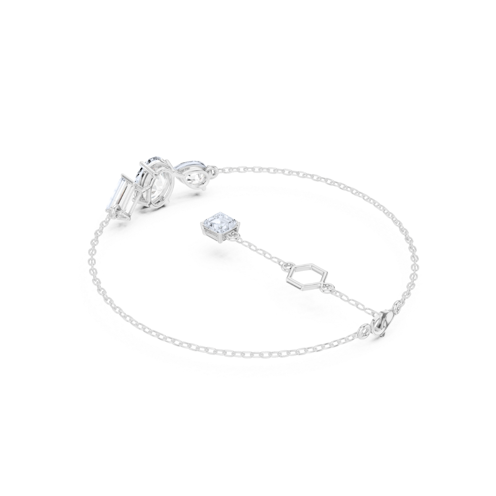 Trio Radiance Mixed-Cut Diamond Bracelet