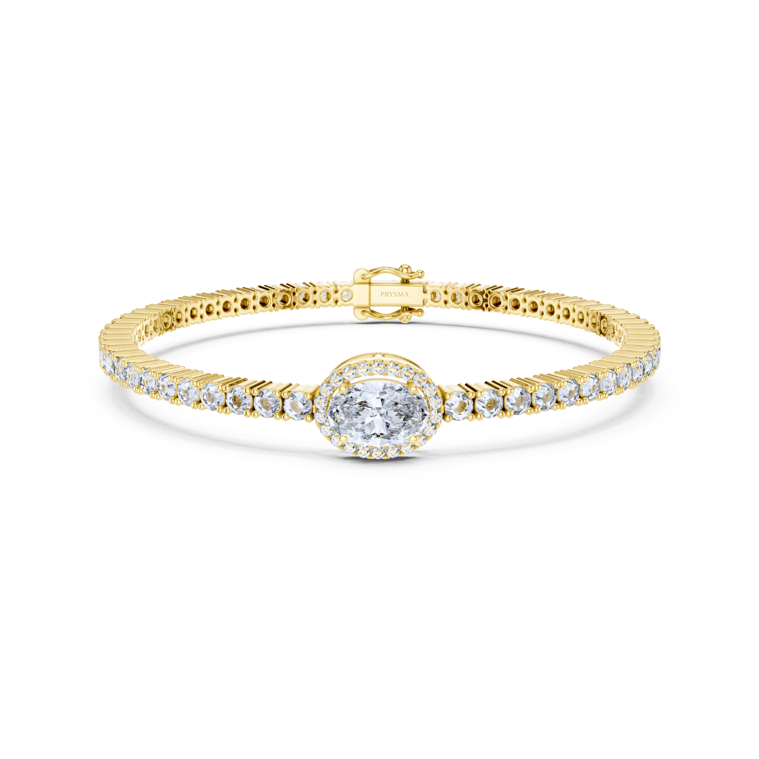 Halo Diamond Tennis Bracelet