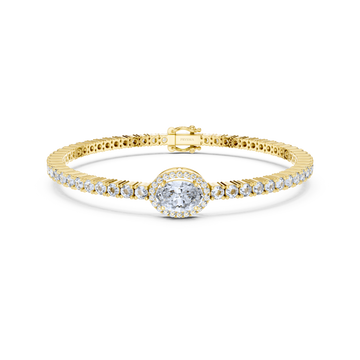 Halo Diamond Tennis Bracelet