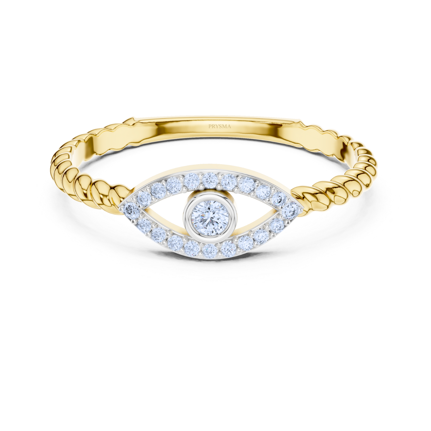 Evil Eye Diamond Ring