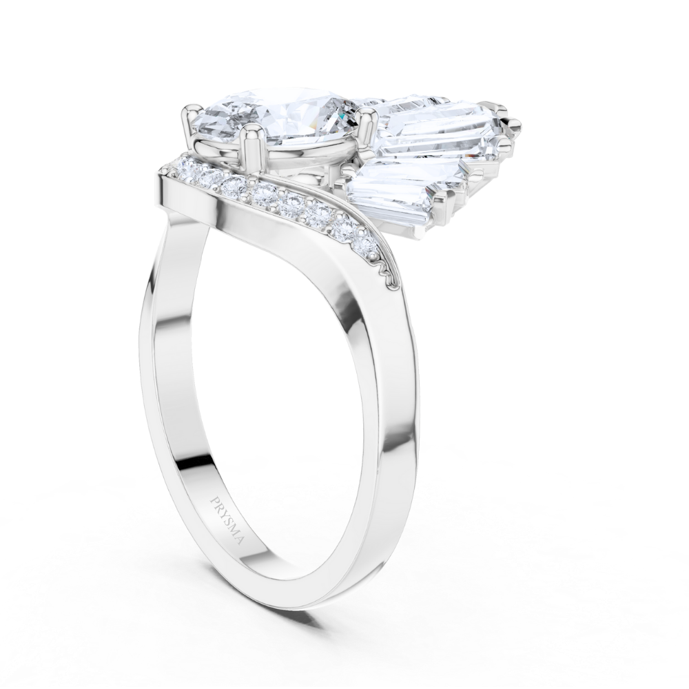 Baguette Crest Ring