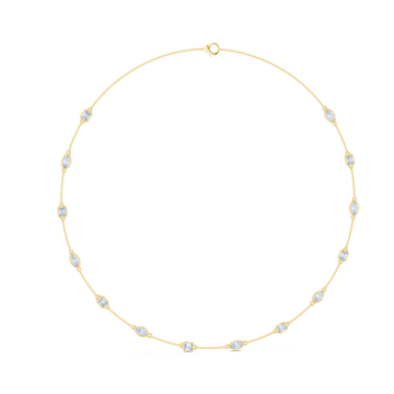 Lumia Emerald Diamond Chain Necklace