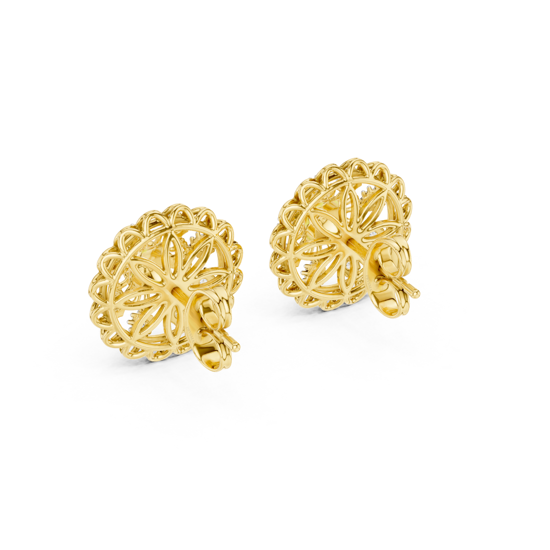 Floral Radiance Stud Earrings