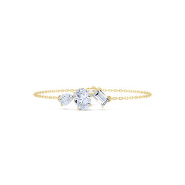 Trio Radiance Mixed-Cut Diamond Bracelet