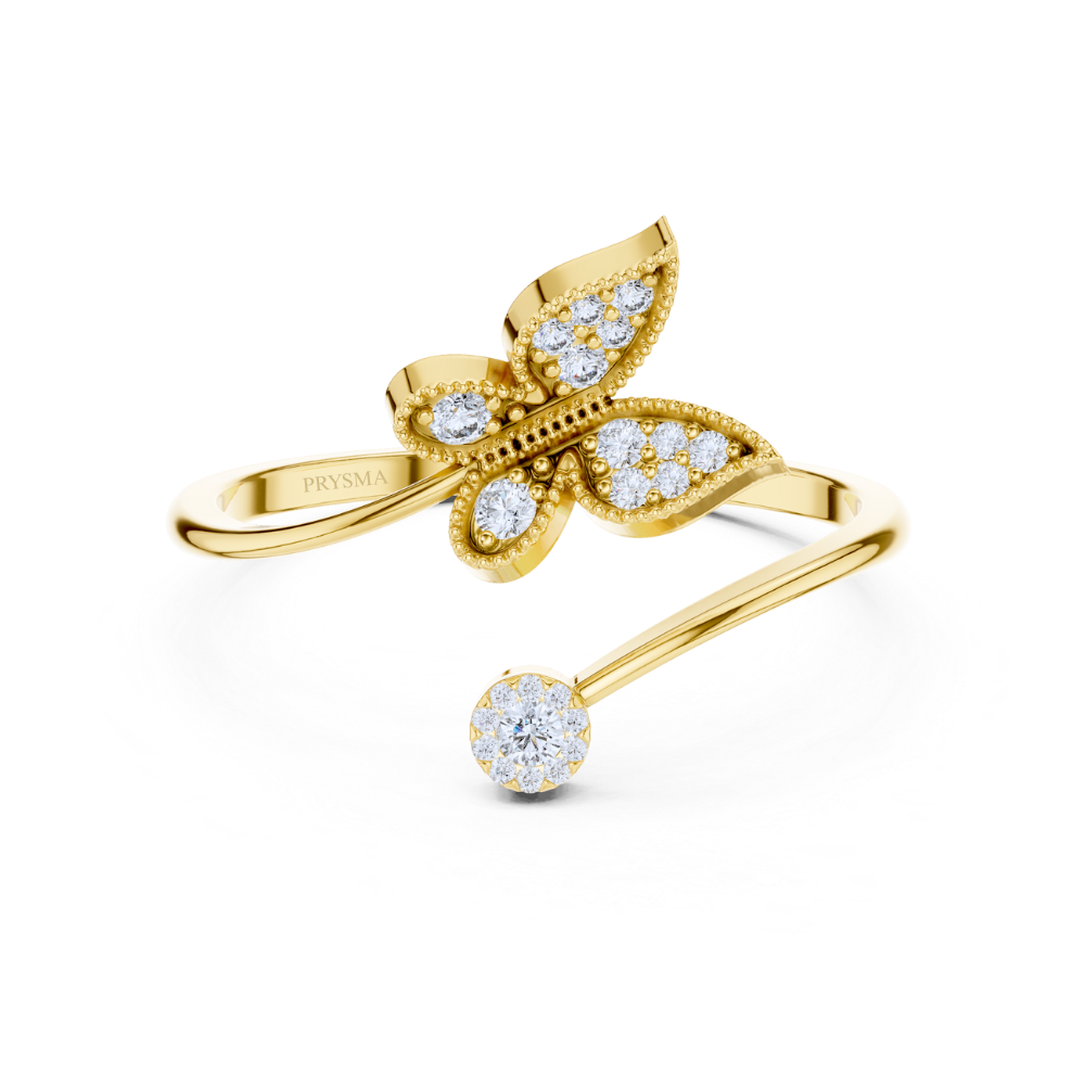Butterfly Spark Wrap Ring