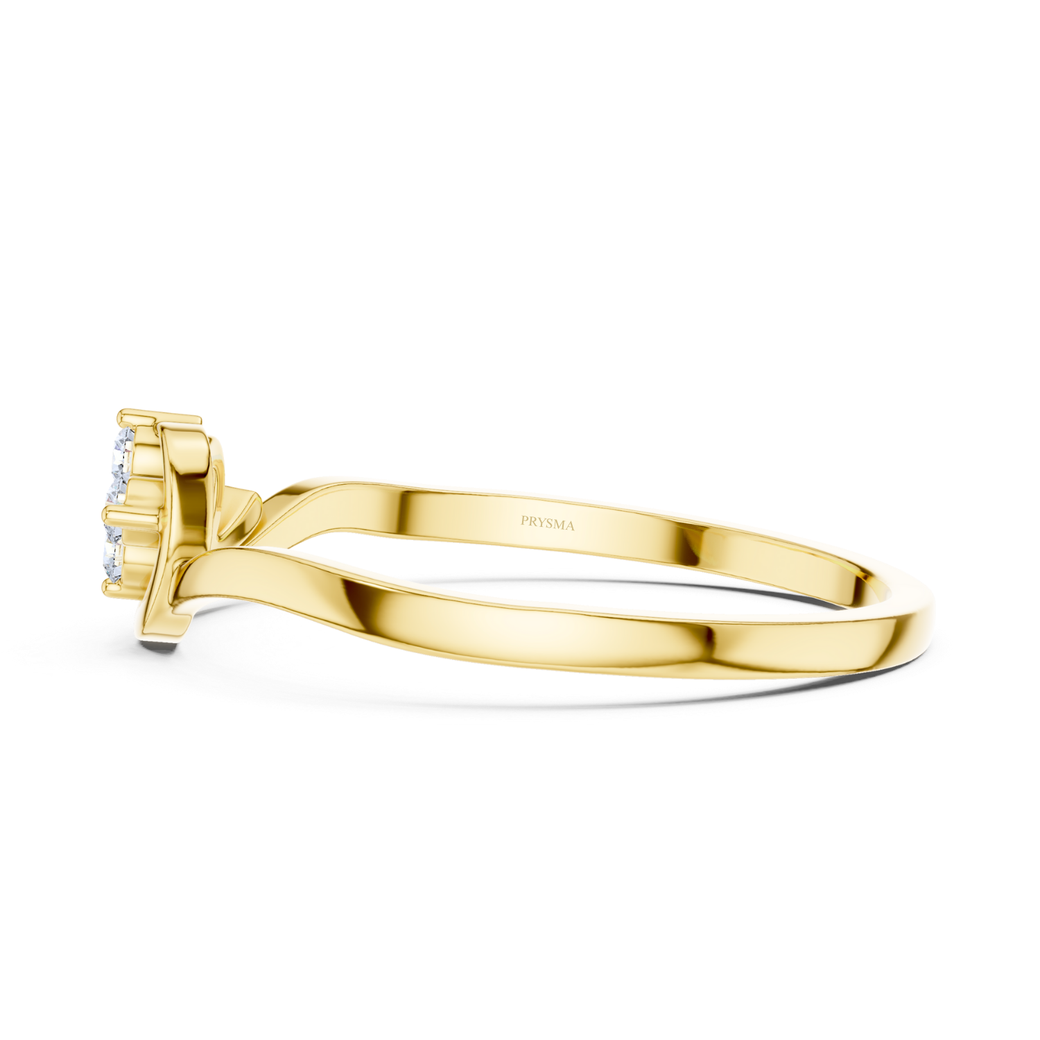 Elegant Twin Spark Heart Ring