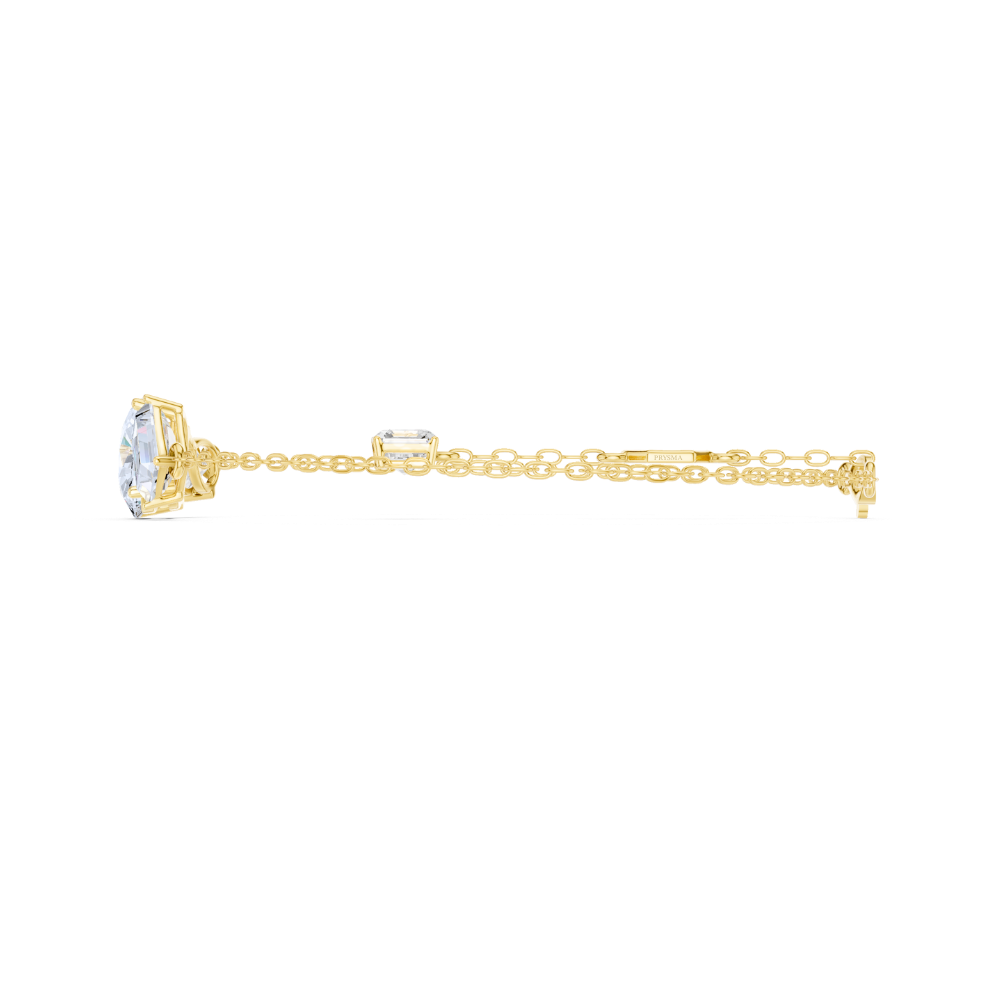 Trio Radiance Mixed-Cut Diamond Bracelet