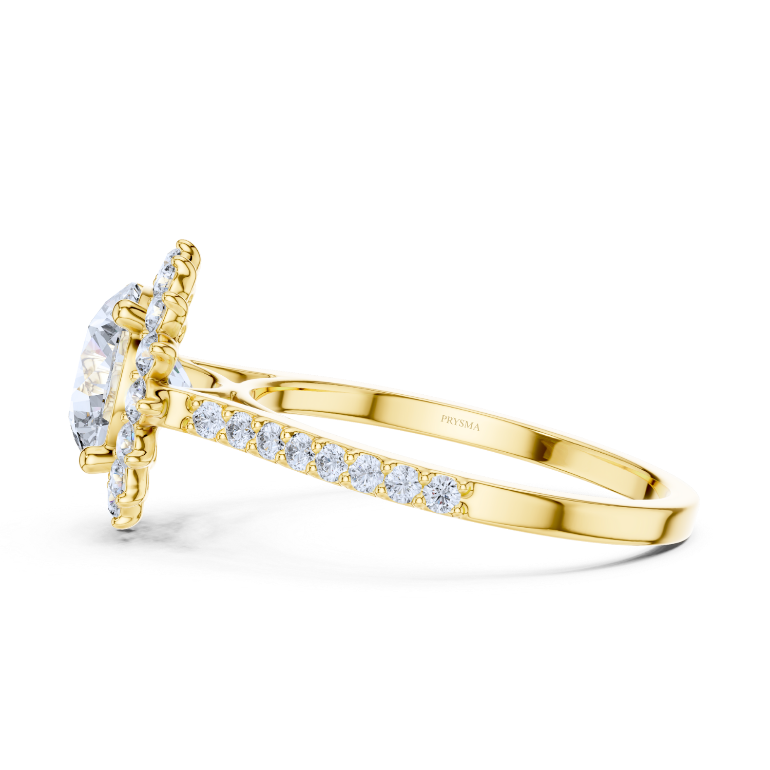 Classic Floral Halo Diamond Ring