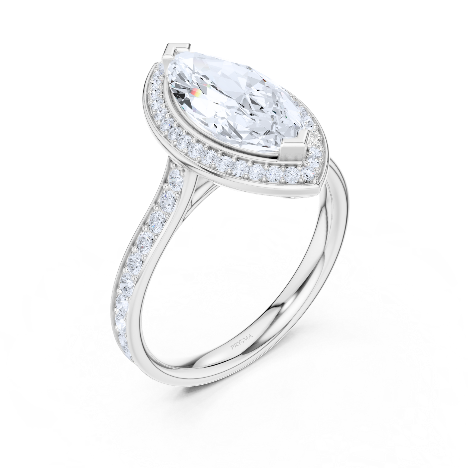 Majestic Marquise Halo Ring