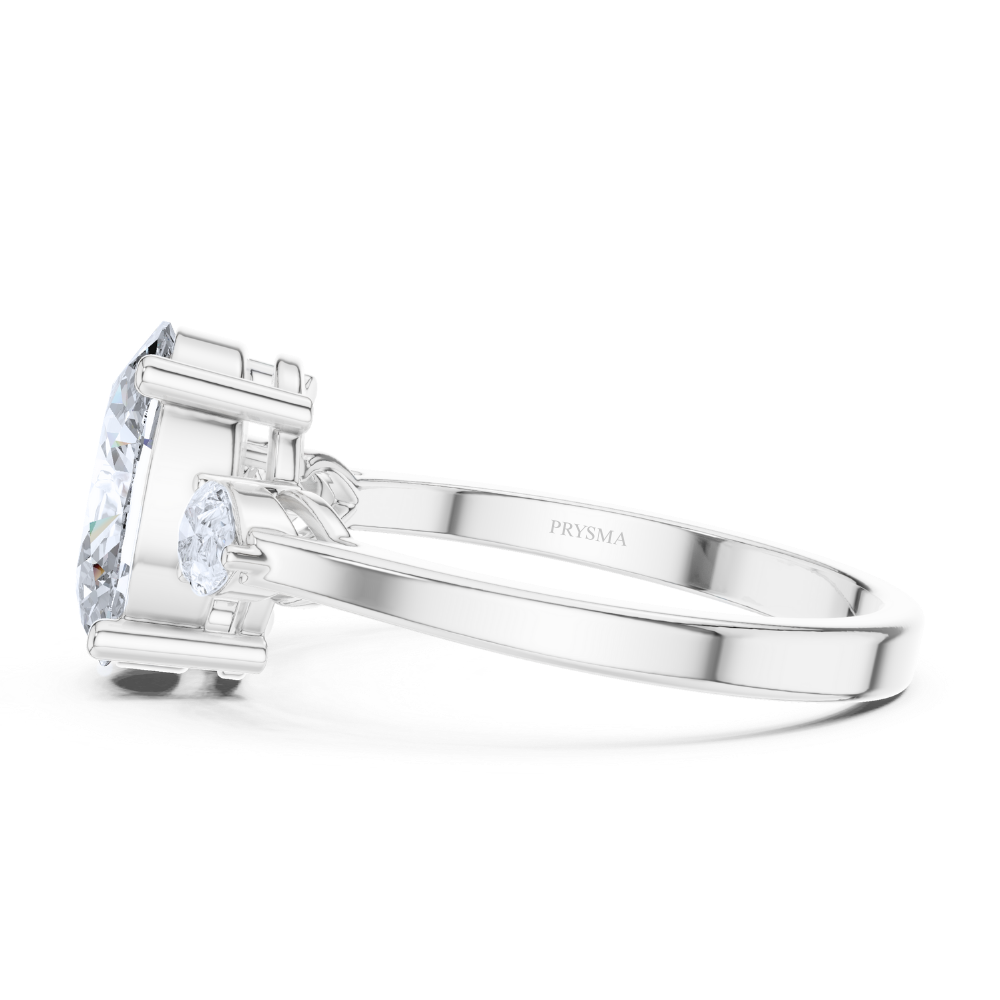 The Celeste Oval Trilogy Ring
