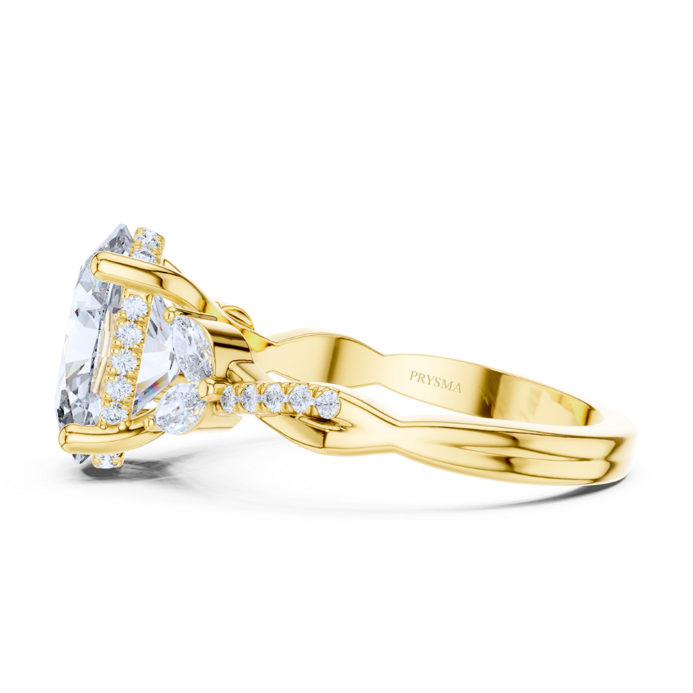 Celestia Oval Marquise Diamond Ring