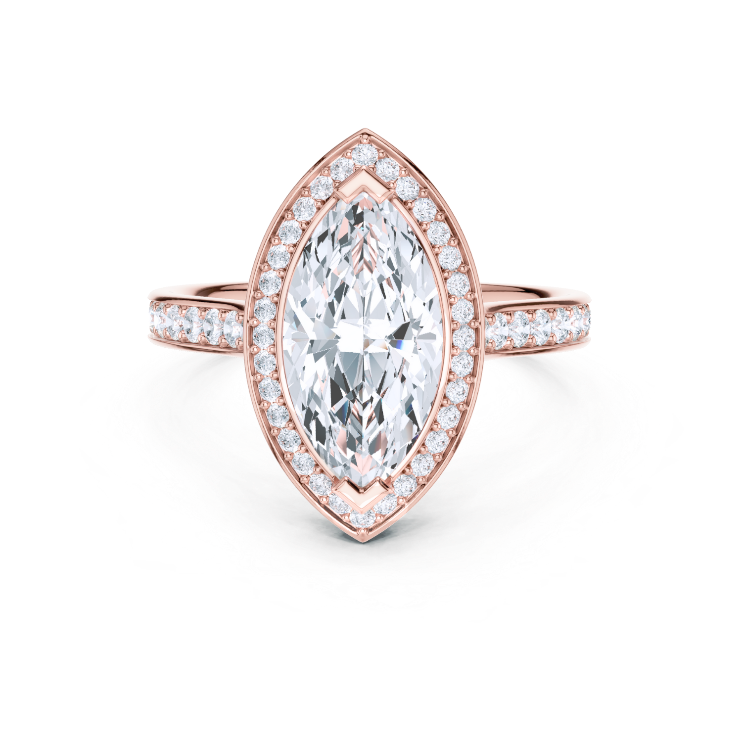 Majestic Marquise Halo Ring