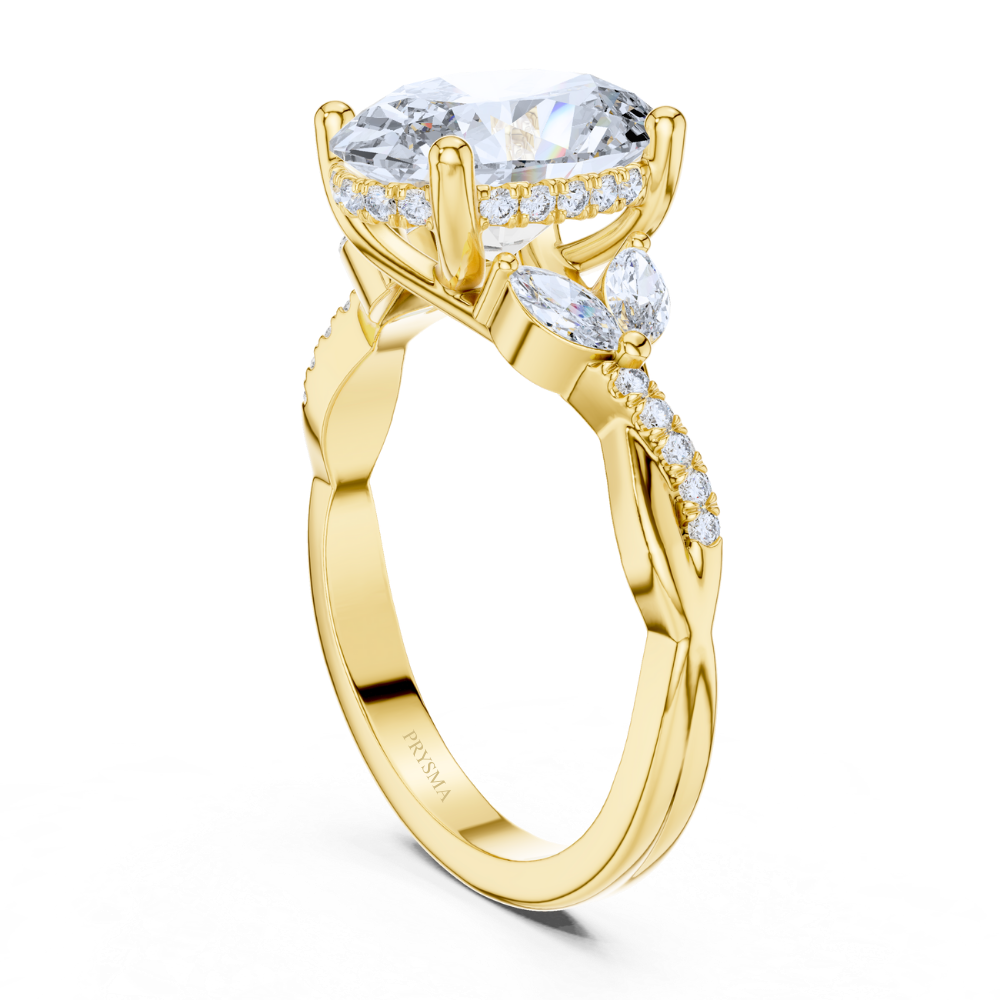 Celestia Oval Marquise Diamond Ring