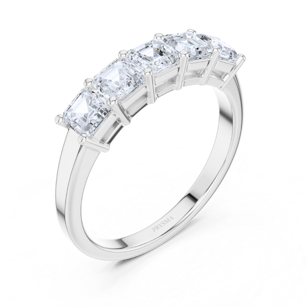 Emerald Elegance Five Stone Ring