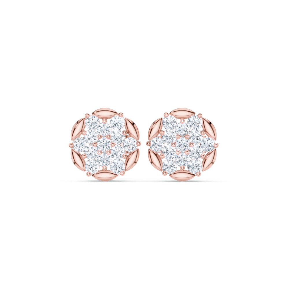 Aurora Petal Cluster Diamond Studs
