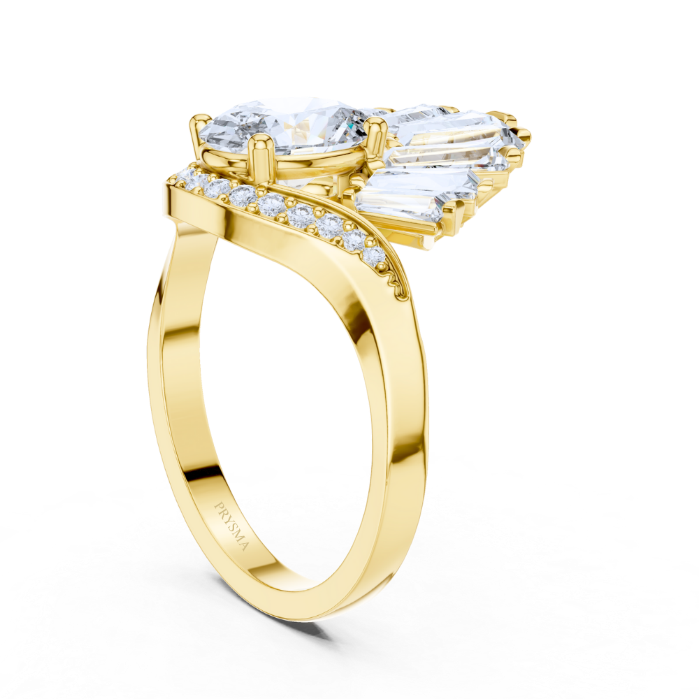 Baguette Crest Ring