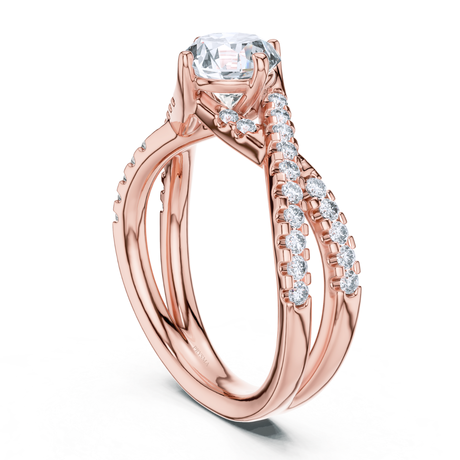 Twisted Infinity Diamond Ring