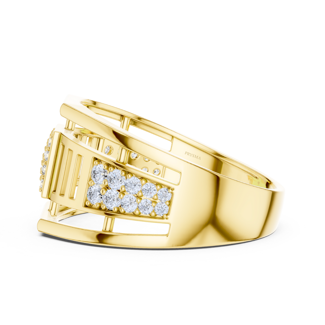 Geometric Diamond Band