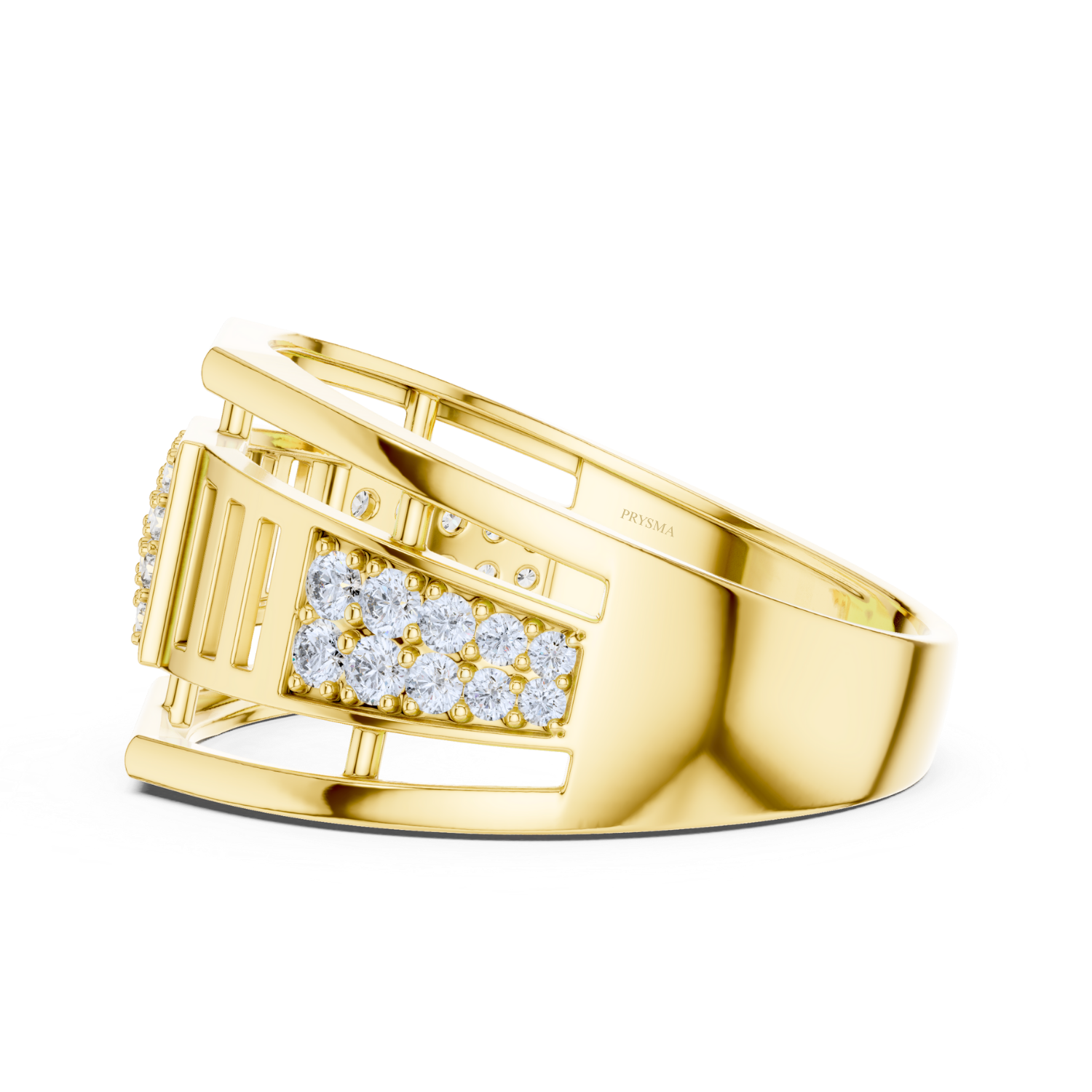 Geometric Diamond Band