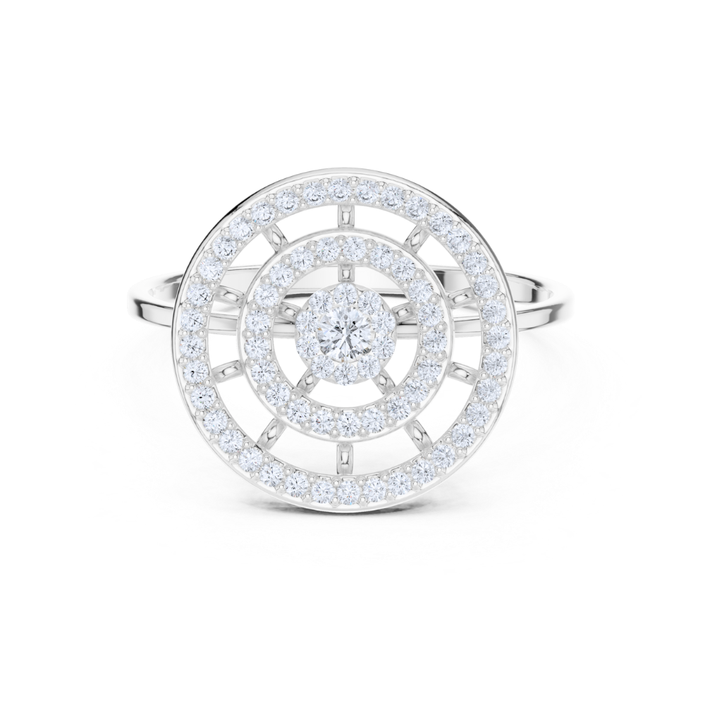 Celestial Halo Diamond Ring