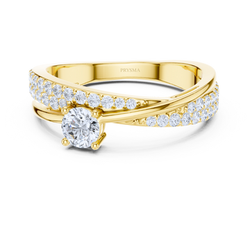 Radiant Embrace Solitaire Ring
