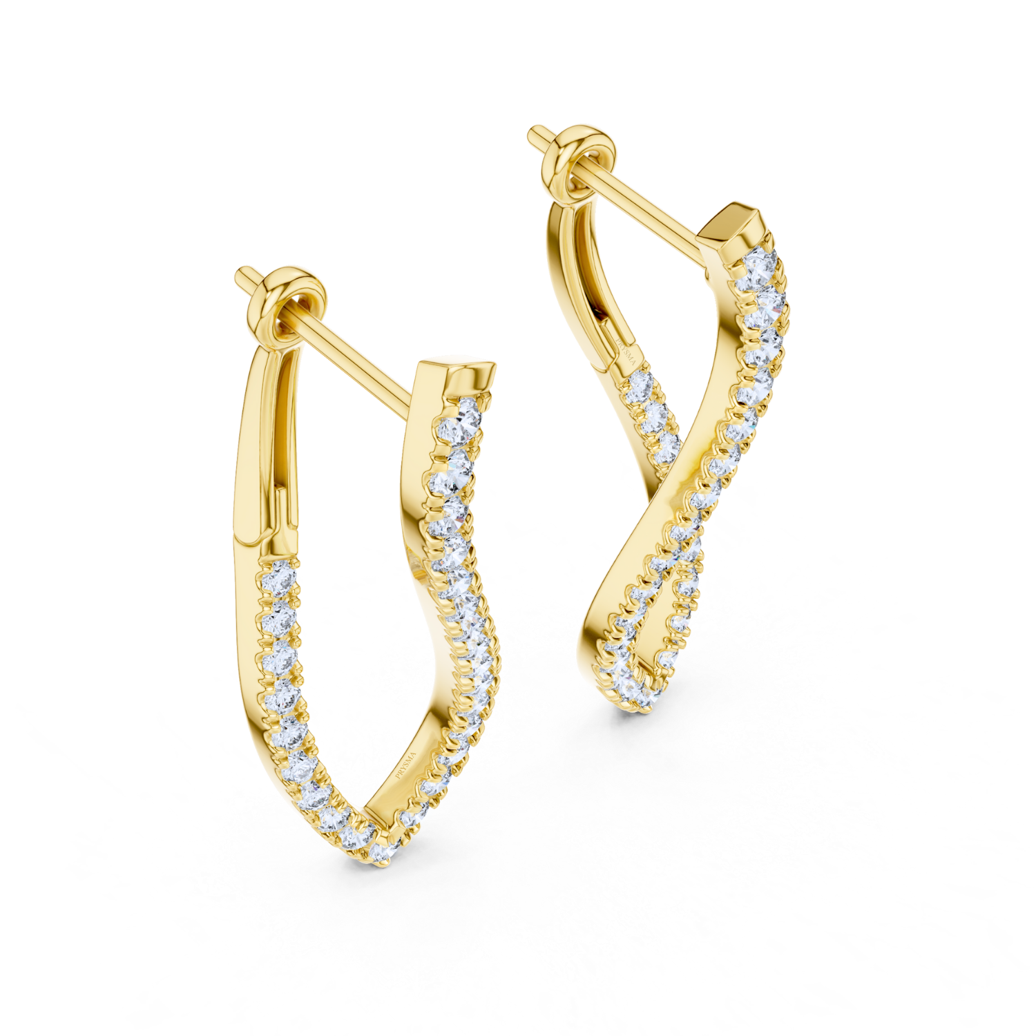Twisted Elegance Diamond Earrings