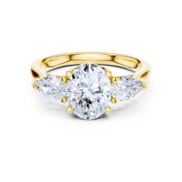 Three-Stone Oval Diamond Ring